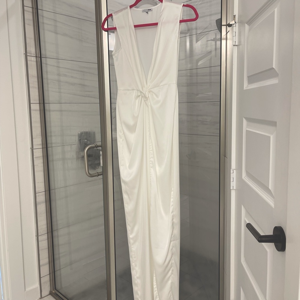 White Flowy Maxi Dress